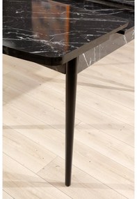 Masă sufragerie Pinava (negru) (pentru 4 persoane). 1093742