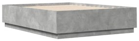 3209712 vidaXL Cadru de pat, gri beton, 120x200 cm, lemn prelucrat
