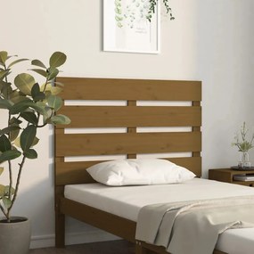 vidaXL Tăblie de pat, maro miere, 75x3x80 cm, lemn masiv de pin