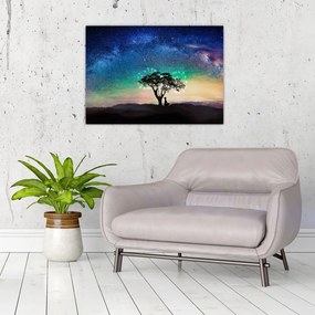 Tablou pe sticlă - Relaxare sub stele (70x50 cm)