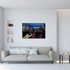 Tablou cu orașul nocturn (90x60 cm)