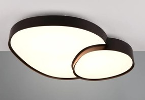 Plafonieră neagră LED 63.5x77 cm Rise – Trio