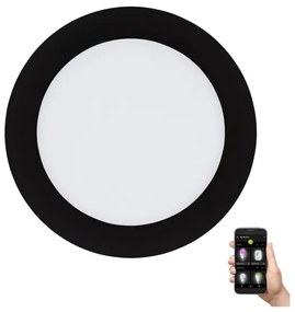 Eglo 31744 FUEVA-Z - Lampă LED dimabilă pentru baie, 10,5W/230V, IP44, negru