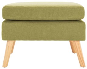 288738 vidaXL Taburet, verde, material textil