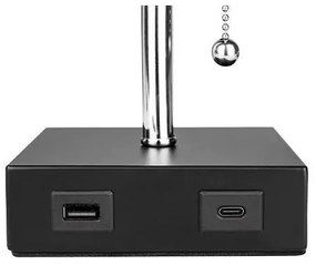 Lampă de masă  1xE27/60W/230V cu încărcător USB