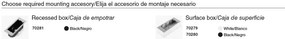 Spot LED incastrabil de exterior IP65 iluminat ambiental DART RCT negru