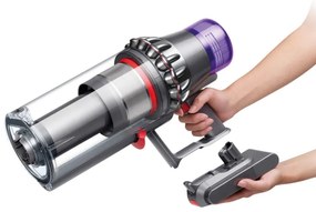 Dyson V11 Fluffy 476550-01 2in1, 185AW, 0.54 litri, 125 000 rpm, Autonomie 60 min, 3 moduri, LCD, Nichel/negru.