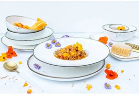 Mäser Set de 2 boluri Pintar Alb albastru puncte22 cm