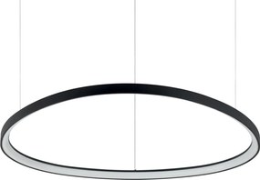 Lustra LED suspendata design circular GEMINI SP D105 ON-OFF NERO 4000K