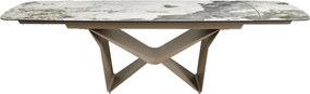 Masa extensibila deosebita design LUX Marble 200-290x100cm