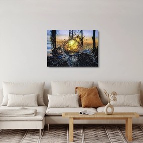 Tablou pe sticlă cu apa (70x50 cm)