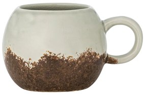 Cană maro/crem din gresie 410 ml Paula – Bloomingville