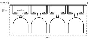 Suport pentru pahare Wenko Cupboard