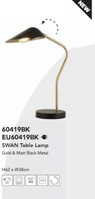 Veioza/Lampa de masa design decorativ Swan