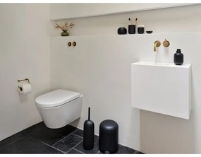 Dozator de săpun lichid negru din gresie ceramică 300 ml Sensu – Zone