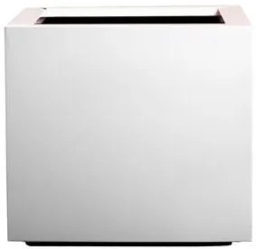 Ghiveci quadrat cu auto-irrigare STEEL PLUS, diferite variante - Hobby Flower Dimensiuni: 35 x 35 x 35, Culoare: albume