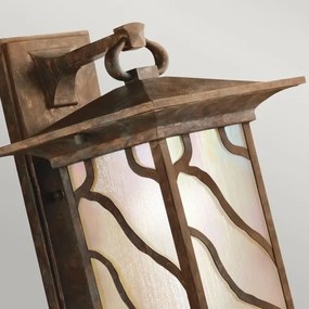 Quintiesse QN-MORRIS-L - Lampă de perete pentru exterior MORRIS L 1xE27/60W/230V IP44, finisaj bronz