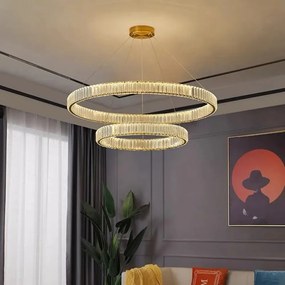 Lustra LED Cu Telecomanda, Elit's EsnSE-P3208 - 30+50, 140w