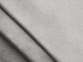 Pat matrimonial gri deschis tapițat cu spațiu de depozitare cu somieră 140x200 cm Hauke – Makamii