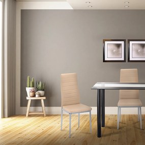 Scaun de masă Tino NOVA în culoarea bej-gri