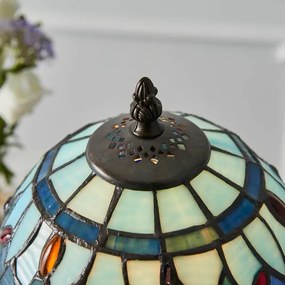 Endon 64088 - Lampă de masă Tiffany DRAGONFLY 1xE14/40W/230V Ø 20 cm