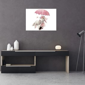 Tablou pe sticlă - Animăluț în acuarelă N⁰3 (70x50 cm)