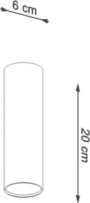 Sollux SL.2074 - Lampă spot LAGOS 1xGU10/10W/230V maro