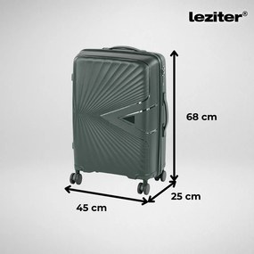 TraveLux Endure valiză medie cu capac dur 68x45x25 cm verde închis