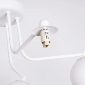 Lustră pe tijă Sollux SL.1660 ASTRAL 5xG9/8W/230V alb