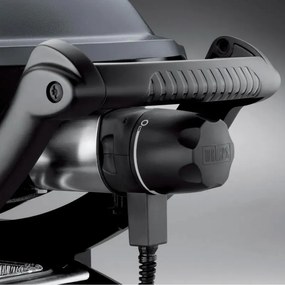 Gratar electric Weber Q1400 WB 52020079, 2200 W, 43x32 cm, Carcasa aluminiu turnat, Tava grasimi, Gri