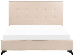 Pat matrimonial 140 cm AMBRE (cu somieră) (bej). 1007084