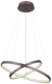 Lustra LED suspendata design modern Ralph cafea 51cm