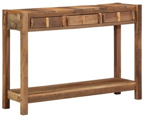 vidaXL Masă de Consolă 107x33x76 cm Lemn Masiv Recuperat
