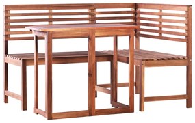vidaXL Set mobilier bistro, 2 piese, lemn masiv de acacia