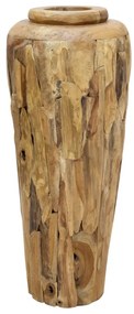 vidaXL Vază decorativă, 40 x 100 cm, lemn masiv de tec