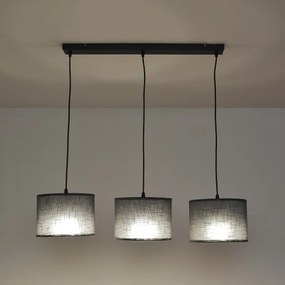 Lustru pe cablu ALBA 3xE27/15W/230V gri