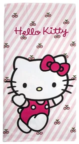 Hello Kitty Cherry prosop de baie, prosop de plajă 70x140cm (Uscare Rapidă)