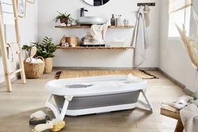 Cadă pliabilă  Baby Bath 2 GO pentru copii, compactă, alb/g