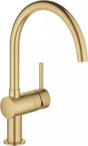 Baterie bucatarie Grohe Minta monocomanda auriu periat Cool Sunrise