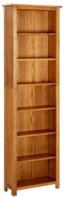 vidaXL Bibliotecă cu 7 rafturi, 60x22x200 cm, lemn masiv de stejar