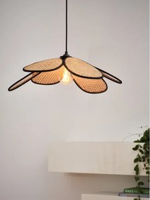 Osram - Lampă suspendată cu cablu DECOR RATTAN 1xE27/15W/230V Ø 58 cm bej/negru