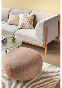 Puf Hübsch Turenio, ø 70 cm, maro deschis