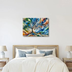 Tablou – Arbore energetic colorat (70x50 cm)
