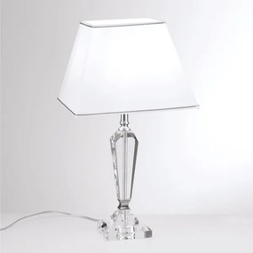 Orion LA 4-1201 - Lampă de cristal de masă VERONIQUE 1xE27/60W/230V alb/crom