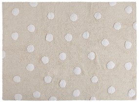 Covor bej cu buline pentru camera copiilor Topos 120x160