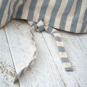 Lenjerie de pat albastră pentru pat dublu/extinsă 230x220 cm Zanzibar Stripe – Pineapple Elephant