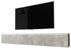 Expedo Comoda TV MENDES D 180, 180x30x32, beton + LED