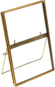 Ramă foto aurie cu picior de susținere din metal 10x15 cm – Rex London