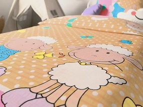 Lenjerie de pat din crepon pentru patut OITA crem Dimensiune lenjerie de pat: 45 x 65 cm | 90 x 135 cm