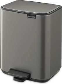 Coș de gunoi gri cu pedală din oțel 7 l Bo – Brabantia